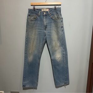 Men's Levi's 505 Classic Straight Leg Blue Jeans Size 31x30